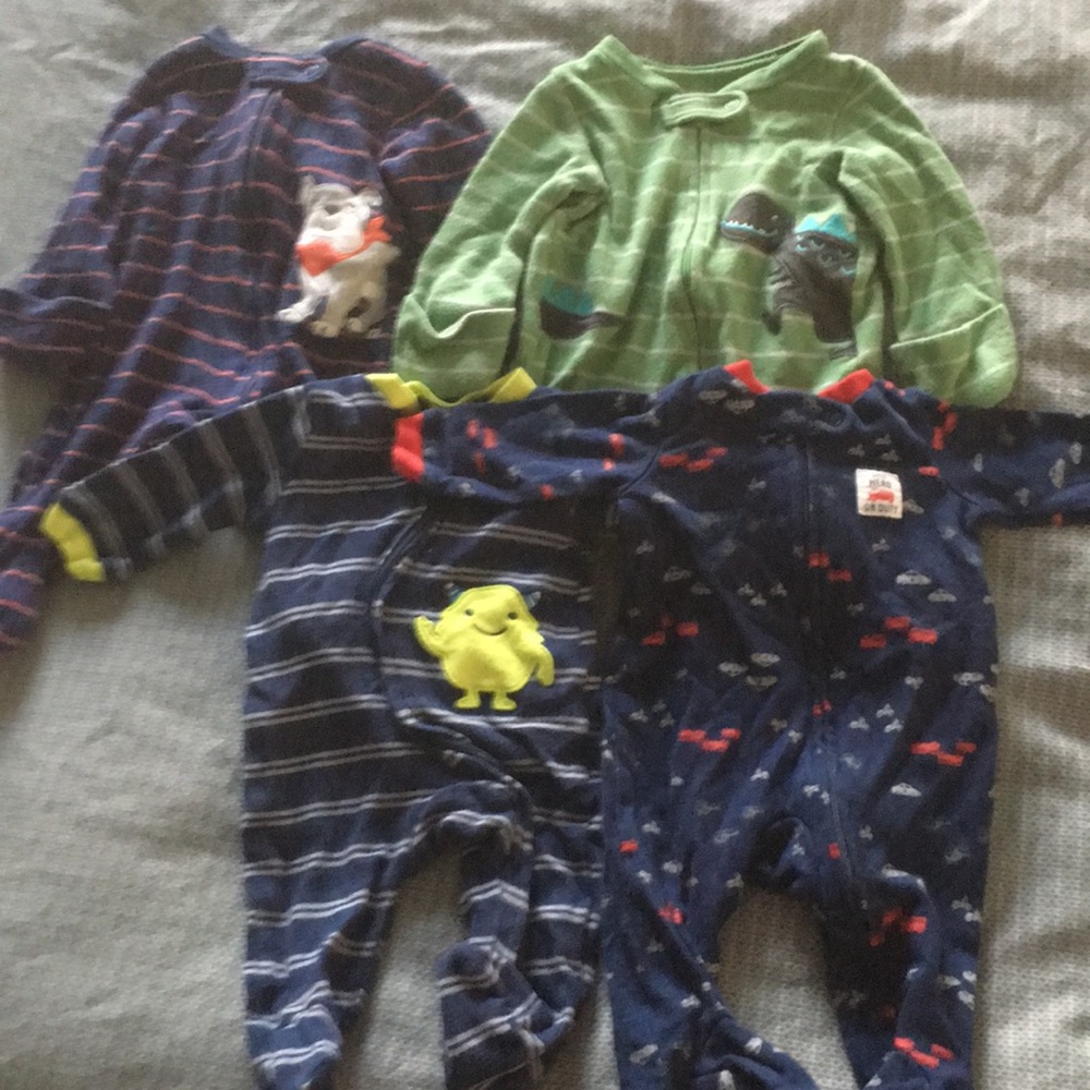 Newborn baby boy sleepers
